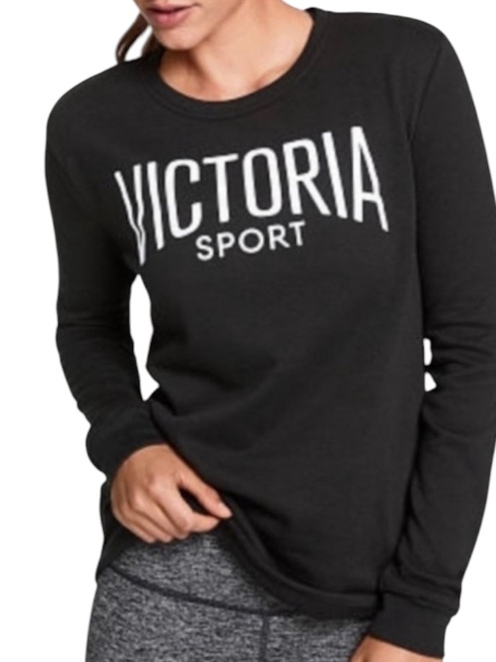 Victoria Secret Sport Black & White Athletic Sweatshirt